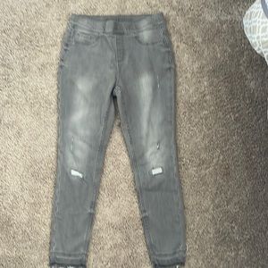 Justice grey jeggings size 12 plus